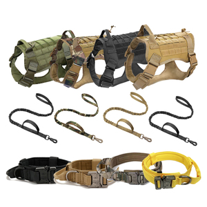 Suministro directo de fábrica Durable Conveniente Collar de entrenamiento para perros grandes Conjunto combinado de correa Collar para mascotas - Product Image 1