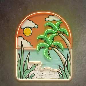 Letrero de Neón Acrílico con Impresión UV LED Personalizado con Diseño de Cachorro Durmiendo, Logotipo Personalizado para Niños, Decoración de Pared - Product Image 4