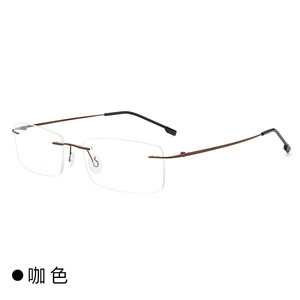 Lentes de resina CR39, gafas graduadas sin montura de titanio para hombres y mujeres, gafas de lectura Anti-rayos azules para gafas de miopía - Product Image 6