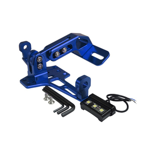 Support de <span class=keywords><strong>plaque</strong></span> d'immatriculation rétractable pour <span class=keywords><strong>moto</strong></span> avec éclairage LED, en aluminium, neuf - Product Image 6