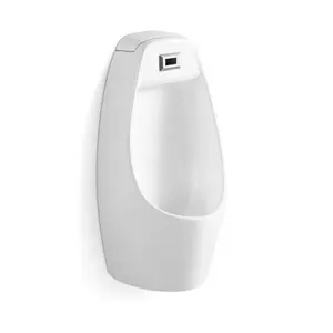 पुरुषों के लिए नए डिज़ाइन के बाथरूम सिरेमिक स्वचालित फ्लश वॉल हंग यूरिनल