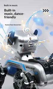 Robot de Juguete Inteligente con Control Remoto, Doble RC, 8 Ruedas, Luces y Música, Perro Robot Electrónico, Acrobacias a Control Remoto, Auto de Acrobacias RC para Niños - Product Image 5