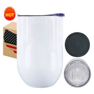 Verres à vin isothermes à double paroi en acier inoxydable de 12 oz, anti-déversement, vierges pour sublimation, en provenance de notre entrepôt américain - Product Image 1