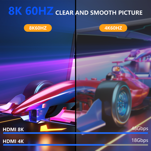 Câble vidéo mâle-mâle HD 8K 60Hz de longueur personnalisée, durable, à brancher et à débrancher, idéal pour les équipements <span class=keywords><strong>audio</strong></span>-vidéo - Product Image 5
