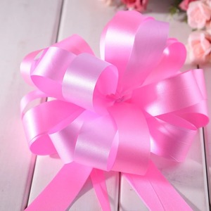 Lazo de Organza Personalizado de Poliéster/Algodón Reciclado con Diseño Impreso con Purpurina en Colores Rojo y Dorado para Manualidades, Regalos y Empaque - Product Image 3