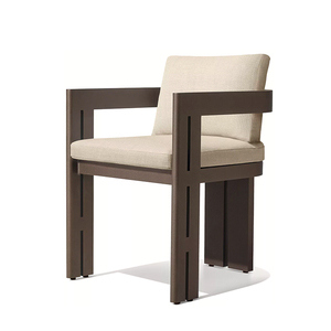 Tavoli e sedie all'aperto <span class=keywords><strong>in</strong></span> alluminio cortile Villa <span class=keywords><strong>tavolo</strong></span> lungo per il tempo libero all'aperto sedie da pranzo sulla terrazza mobili impermeabili - Product Image 5