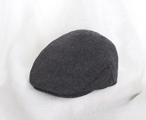Casquette Gavroche en Tweed pour Enfants Garçons, Béret Plat Années 20 pour Petits Gentlemen, Chapeau Fedora Cabbie à Chevrons pour Garçonnet - Product Image 4