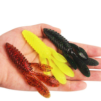 Leurre de pêche en plastique souple Hessen Custom 9cm 7g, 6 pièces, leurre Kicker Bug, appât de pêche, larve de craw, leurre souple