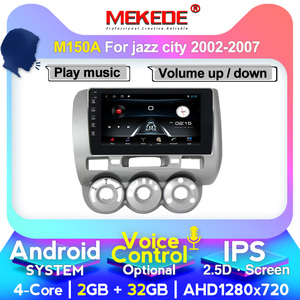 MEKEDE เครื่องเล่น DVD Android 4Core 2.5D,หน้าจอ IPS สำหรับ <span class=keywords><strong>HONDA</strong></span> JAZZ <span class=keywords><strong>City</strong></span> 2002 2003 2004 2005 <span class=keywords><strong>2006</strong></span> 2007 2 + 32G GPS สเตอริโอ SWC - Product Image 2
