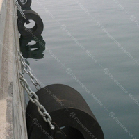 Florescence Pare-battage marin cylindrique en caoutchouc naturel durable, type creux, taille personnalisée, pare-chocs de quai certifié CCS pour quai/embarcadère