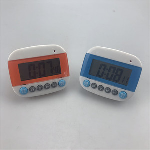 BK Kitchen Timer LCD Display 120 Min Countdown Easy Operation Rectangle Shape Blue And Orange Color - Product Image 1