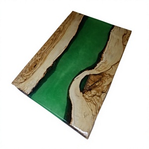 Tabla de Servir de Madera de Acacia y Resina Epoxi de Diseño, Duradera y Rústica, para Queso, Charcutería, Pan, Frutas y Especialidades - Product Image 1
