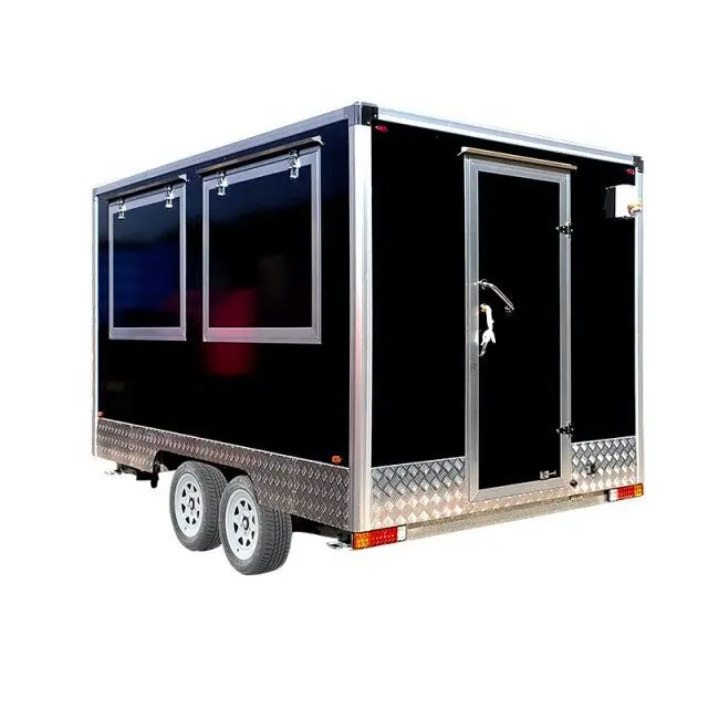 CST390 Wholesale Price airstream camping trailer food vans caravan chinese style food cart Food Trailer