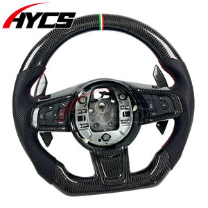 Accesorios Interiores para Automóviles, Volante de Fibra de Carbono Estilo Racing para <span class=keywords><strong>Jaguar</strong></span> F-<span class=keywords><strong>TYPE</strong></span> <span class=keywords><strong>R</strong></span> P300 P380 P450 SC S ZP - Product Image 4