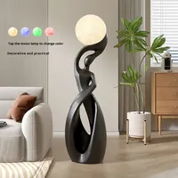 Grande décoration d'art abstrait en résine pour sol, luminaire d'entrée, meuble TV haut de gamme pour salon, décoration d'intérieur, cadeau de déménagement