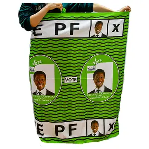 Избирательная кампания 2020 г., дизайн платьев kanga для хлопчатобумажной ткани с Африканским принтом для голоса Замбии
