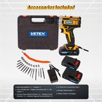 Promo Panas Bor Listrik Profesional/DIY untuk Rumah Tangga 28pc Set Multifungsi Baterai Li-ion 21V Bor Variabel Serbaguna