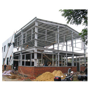 Structure en acier préfabriquée galvanisée pour bâtiment résidentiel à vendre HTO87 Construction en structure métallique - Product Image 1