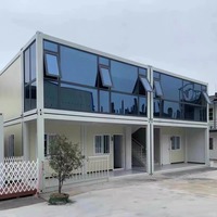 Maison préfabriquée modulaire en conteneur, cabine préfabriquée en acier empilable pour bureau, logement, hôtel, hébergement sur chantier