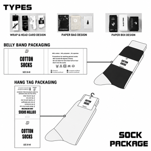 Chaussettes personnalisées avec logo brodé, chaussettes de sport, chaussettes de course, chaussettes de compression en coton, OEM - Product Image 4