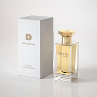 Flacon de parfum en verre de luxe vide et élégant de 100 ml, design chinois, avec boîte