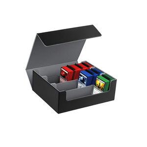 Boîte de rangement pour cartes à collectionner, capacité 1800+, en cuir PU, étui pour deck de cartes Commander - Product Image 1