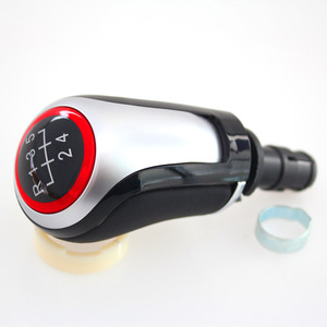 Pommeau de levier de vitesse en alliage d'aluminium rouge, 5 vitesses, 6 vitesses, ergonomique, pour Volkswagen Audi Skoda - Product Image 4
