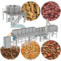 Système automatique de dosage et de mélange d'ingrédients pour aliments pour animaux de compagnie, ligne de dosage et de mélange de matières premières de haute précision pour les snacks soufflés