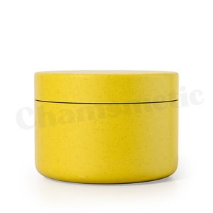 Couleurs personnalisées en gros 4oz 8oz biodégradable Body Butter Churner Maker Pots Crème de soin de la peau Coeur Pot avec couvercles pour beurre corporel - Product Image 5