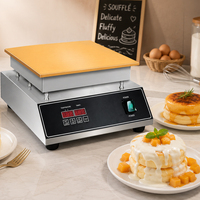 Machine à Soufflés Japonaise Antiadhésive à Plaque Simple ou Double, Gaufrier Professionnel pour Pâtisseries et Boulangeries
