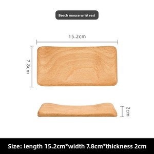 Repose-poignets ergonomique en bois de <span class=keywords><strong>noyer</strong></span> <span class=keywords><strong>massif</strong></span> et hêtre poli, support de souris de luxe, organiseur de bureau artisanal - Product Image 5