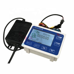 MEER LCD-M Digital Display Wasser Meteer Flow Meter Halle Flüssigkeit Durchflussmesser mit Power Adapter