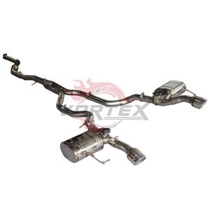 Système d'échappement Catback en acier inoxydable haute performance Vortex, poli miroir, 1,5 mm, soudure à l'échelle de poisson pour Jaguar F-PACE 2.0T - Product Image 2