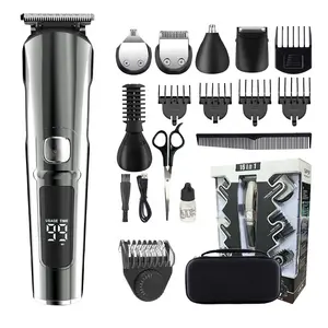 Gran oferta, cortadora de pelo inalámbrica profesional, cortadora de pelo recargable para hombres, Kit de aseo