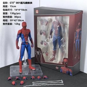 Nuevos Juguetes Mafex 001 Peter Parker Increíble Figura de Anime de Spider-Man CT Spiderman en PVC Andrew para <span class=keywords><strong>Garfield</strong></span> - Product Image 6