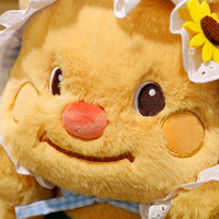 Neues Plüsch-Teddybär-Kleidungsspielzeug im Farmhouse-Stil, weiches und niedliches Plüschtier, Baby-Puppe, Kuschelkissen, Geschenk, Heim-Sofa-Dekorationsspielzeug