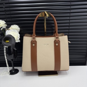 Borsa da Donna di Alta Gamma in PU a Contrasto, Lussuosa Borsa a Mano con Chiusura a Cerniera, Ecologica e Versatile, Borsa a Tracolla per Ufficio - Product Image 4