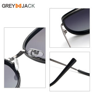 Nuevas gafas de sol tipo ojo de gato para mujer polarizadas UV400 con montura completa y lentes TAC en negro, gris y dorado 1041 - Product Image 2