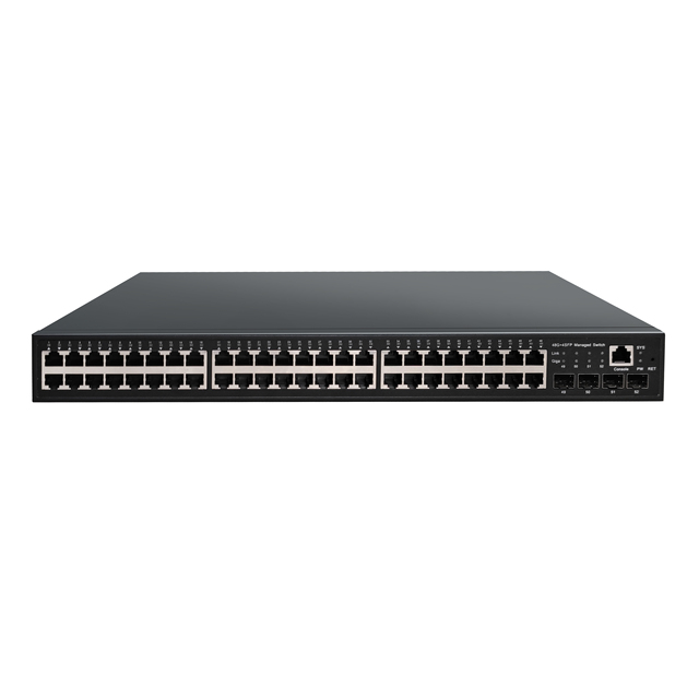 Layer 3 Managed 48 Port Ethernet Switch with 4*1G SFP Vlan, QoS Supported for Telecom