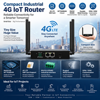 Gateway IoT Industrial con Ranura para Tarjeta SIM 4G LTE, Wifi Inalámbrico, RS232, RS485, para Agricultura Inteligente, Router de Internet 4G LTE para Embarcaciones