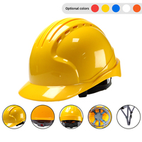 Casque de sécurité industriel et minier ventilé à cinq nervures en ABS, certifié CE EN397 Dolnesrn AQM 8, avec 8 points de suspension