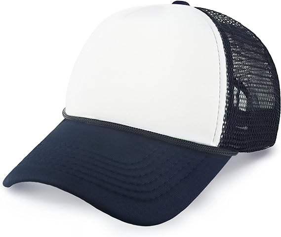 Navy Blue white with rope