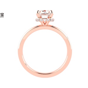 แหวนหมั้นเพชรแล็บโกรว์ทองคำแท้ 14K 18K หรูหราสำหรับผู้หญิง ได้รับการรับรองจาก IGI เพชรแล็บโกรว์ 2 กะรัต VVS เครื่องประดับเพชร - Product Image 2
