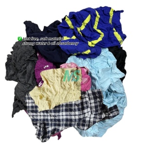 Trapos de limpieza de punto de algodón 100% al por mayor, residuos de colores para limpieza de océanos y gestión de residuos textiles recuperados - Product Image 4