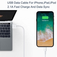 Câble USB Lightning de 1 m (3,3 pi) de qualité supérieure en gros, en stock, pour iPhone 7, 8, X, Xs, XR, 11, 12, 13, 14 Pro Max