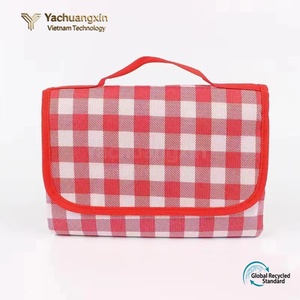 Rectangular PVC Picnic <b>Mat</b> Waterproof Outdoor <b>Mat</b> With Handle Floral Pattern All Seasons Use - Product Image 6