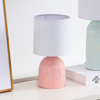 Moderne décoratif chambre chevet lampe de bureau unique 360 degrés allumant la lampe de table avec abat-jour blanc