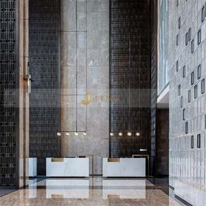 LL60 - Mampara de Acero Inoxidable Cortada con Láser, Personalizada por Arquitectos, Translúcida, Impermeable, Móvil, para Vestíbulo de Hotel - Product Image 3