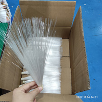 Câble à fibres optiques en matériau PS de taille mince déjà coupé des brins de fibres optiques rougeoyants pour la décoration fête Table fleur veilleuse