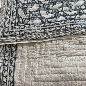 Premium Luxury Best Handmade Premium Design Best Hot Sale Quality Cotton <b>Quilted</b> <b>Bedspread</b> Set Lightweight Embroidery Printed - Product Image 1